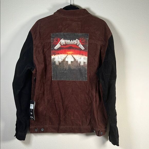 Men’s Billabong Metallic collab Master of Puppets Corduroy Jacket XL - Picture 2 of 10